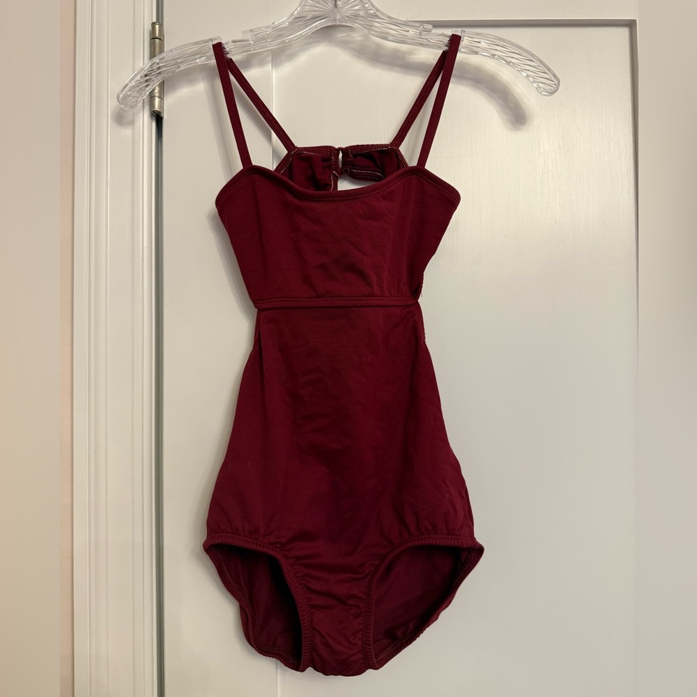 Body Wrappers Burgundy Camisole Leotard – Size S